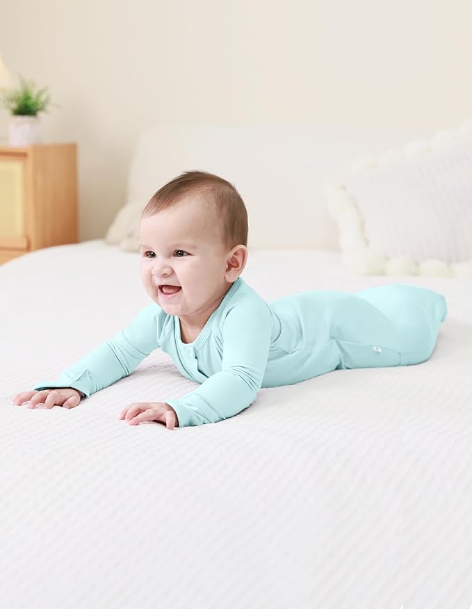 Baby Nightgowns Sleeper Gown Newborn Long Sleeve Pajama Gowns Unisex Viscose from Bamboo Infant Sleepwear