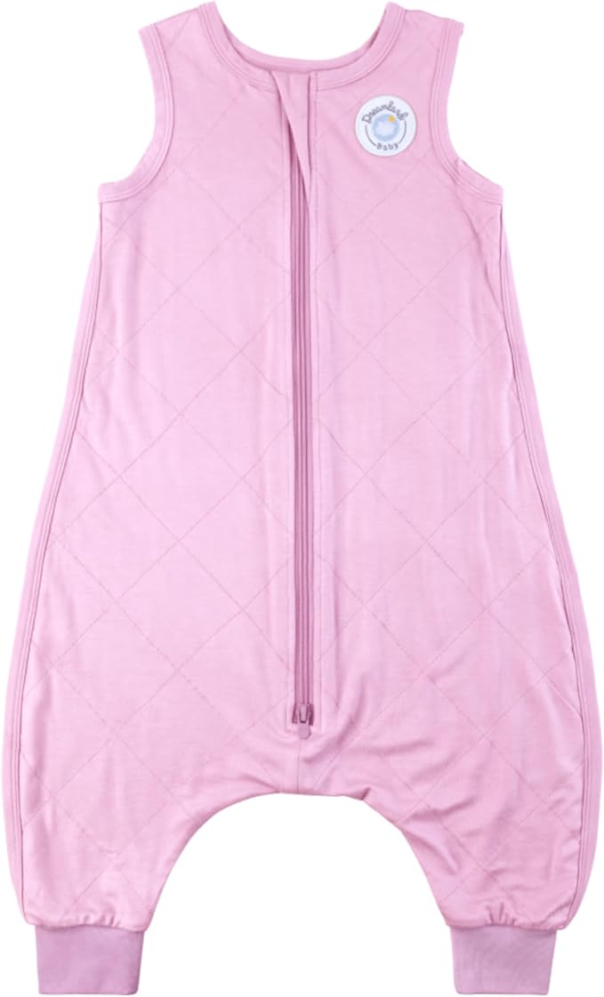 Dreamland Baby Toddler Sleep Sack with Feet, 1.0 TOG – Ultra Soft Viscose Wearable Blanket. Machine Washable, 2-Way Zipper.