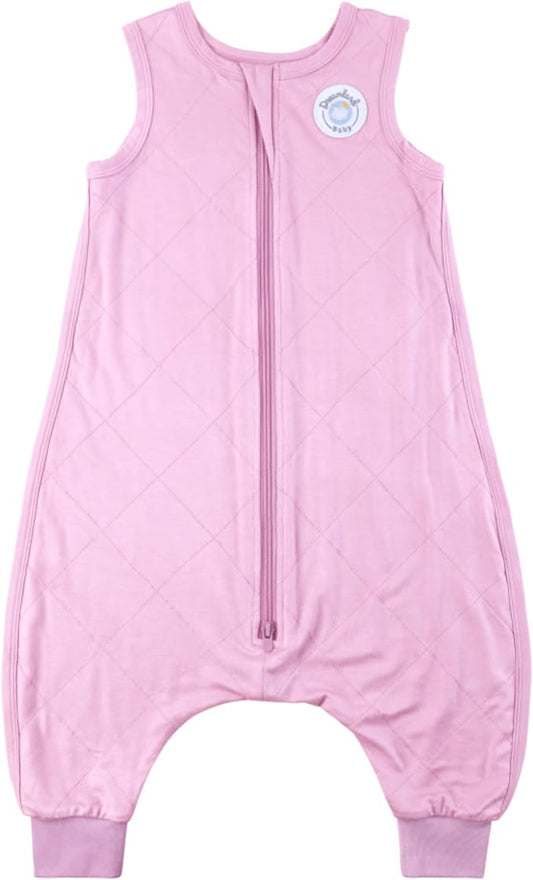 Dreamland Baby Toddler Sleep Sack with Feet, 1.0 TOG – Ultra Soft Viscose Wearable Blanket. Machine Washable, 2-Way Zipper.