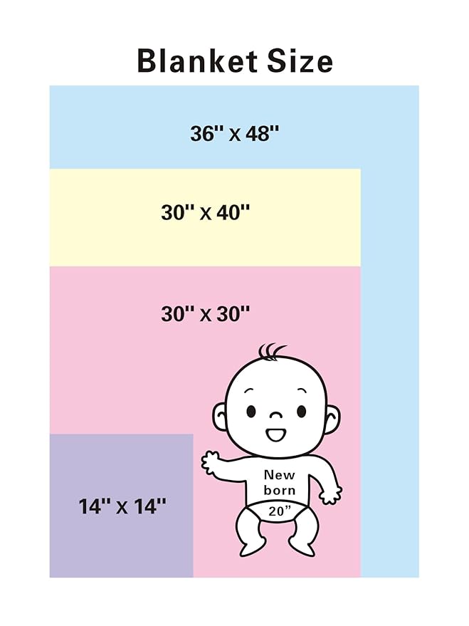 American Baby Company 2-Piece Fleece Blanket with Silk-Like Satin Trim set, Soft, Warm & Cozy, Blue and White, 30" x 30" for Boys and Girls, Perfect for Baby Carrier, Stroller, Travel and Gifting