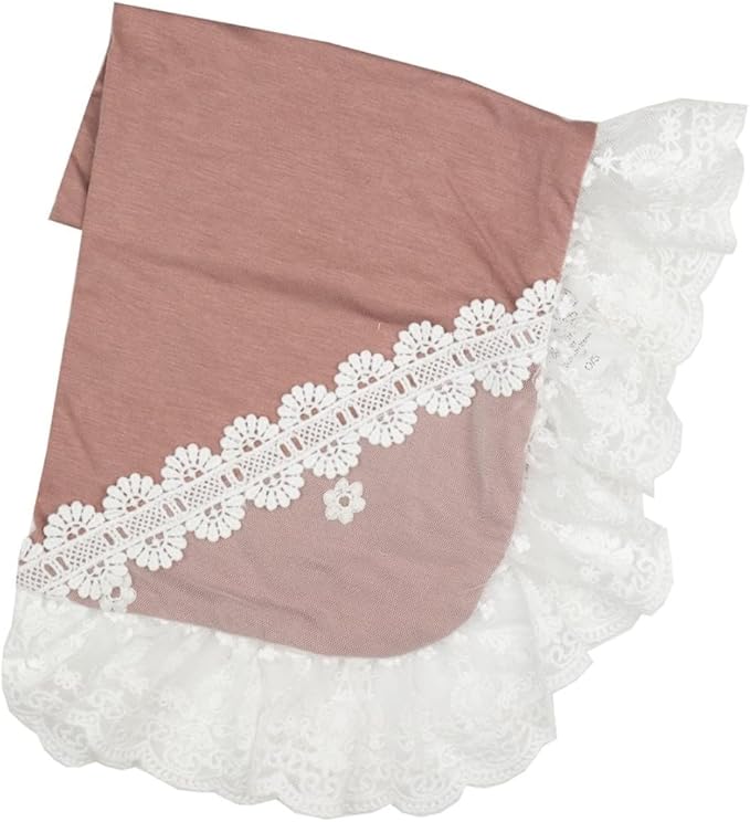 Haute Baby Margarette Infant Baby Girl Receiving Blanket-Mauve
