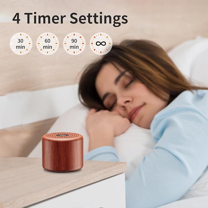 Portable White Noise Machine Sound Machine with 30 Soothing Sounds Brown Noise Machine for Adults Kids Baby Rechargeable Sleep Machine for Office Privacy Home