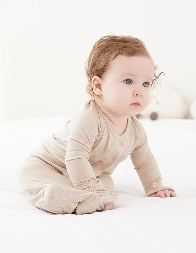 Baby Nightgowns Sleeper Gown Newborn Long Sleeve Pajama Gowns Unisex Viscose from Bamboo Infant Sleepwear