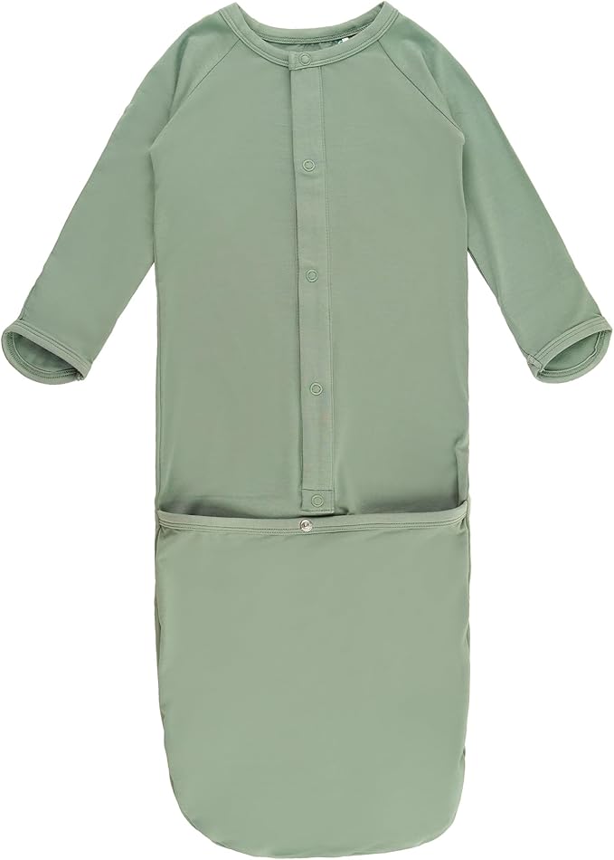 Baby Sleeper Gown Viscose from Bamboo Newborn Nightgowns Unisex Long Sleeve Sleep Sack