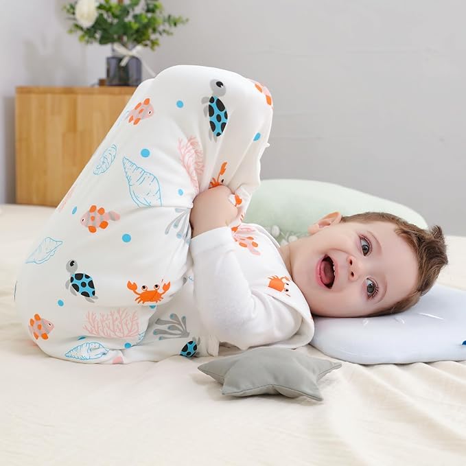 Mosebears Sleep Sack Baby Winter Wearable Blanket with 2-Way Zipper,2.5 TOG Cotton Sleep Sack Unisex (Ocean Animal, 18-24 Months)