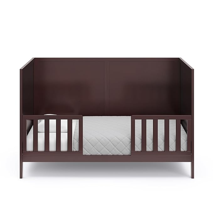 Graco Theo Crib and Mattress Nursery Essentials Pack (Espresso) – GREENGUARD Gold Certified Baby Crib & Crib Mattress, Cribs with Mattress Included, Convertible Crib, Baby Mattresses for Crib