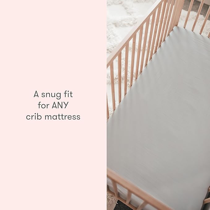 Newton Baby Organic Fitted Crib Sheets (2-Pack) - Ultra Breathable and Soft, 100% Organic Muslin Cotton, Sage, Fits All Standard Cribs