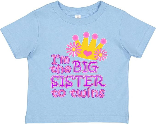 inktastic I'm The Big Sister to Twins. Toddler T-Shirt