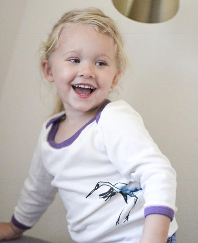 Babysoy Jane Goodall Long Sleeve Baby Toddler Unisex Boy Girl Animal Print Tee