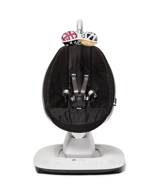 4moms MamaRoo Multi-Motion Baby Swing, Bluetooth Enabled with 5 Unique Motions, Black