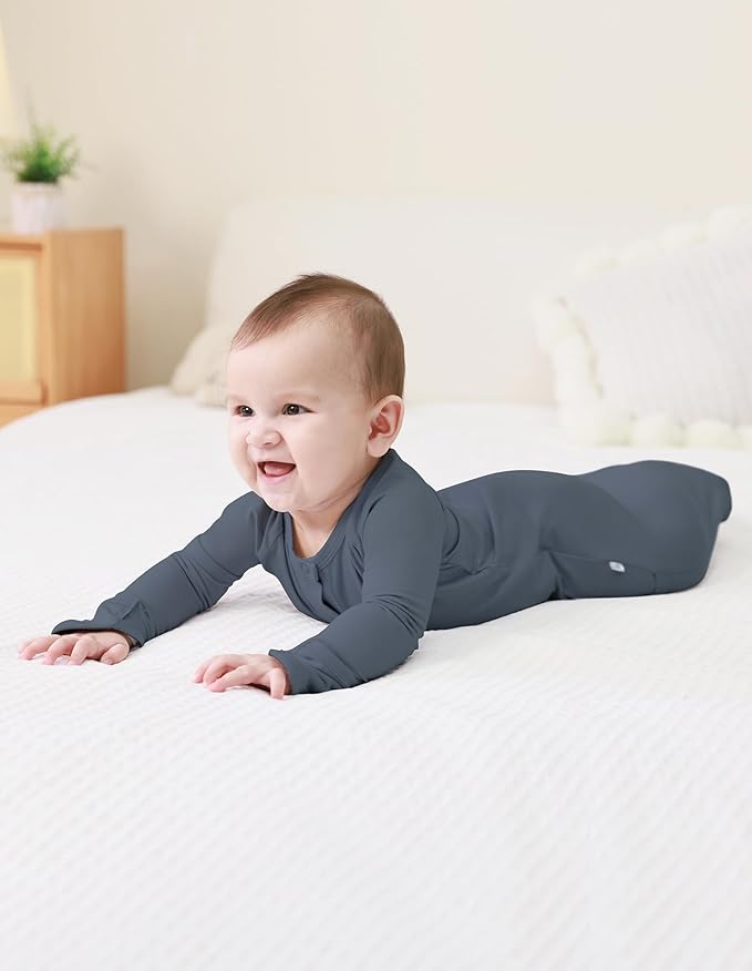 Baby Nightgowns Sleeper Gown Newborn Long Sleeve Pajama Gowns Unisex Viscose from Bamboo Infant Sleepwear