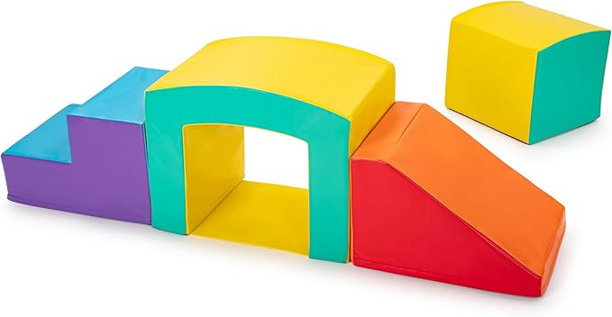 New Bounce Toddler Climbing Toys - Soft Play Set for Kids - Foam Climbing Blocks - Safe Soft Gym Equipment - Great for All Ages