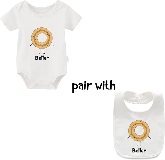 YSCULBUTOL Baby Twins Bodysuit Perfect Together Best Friend Newborn Romper Toddler Unisex Twin Outfit