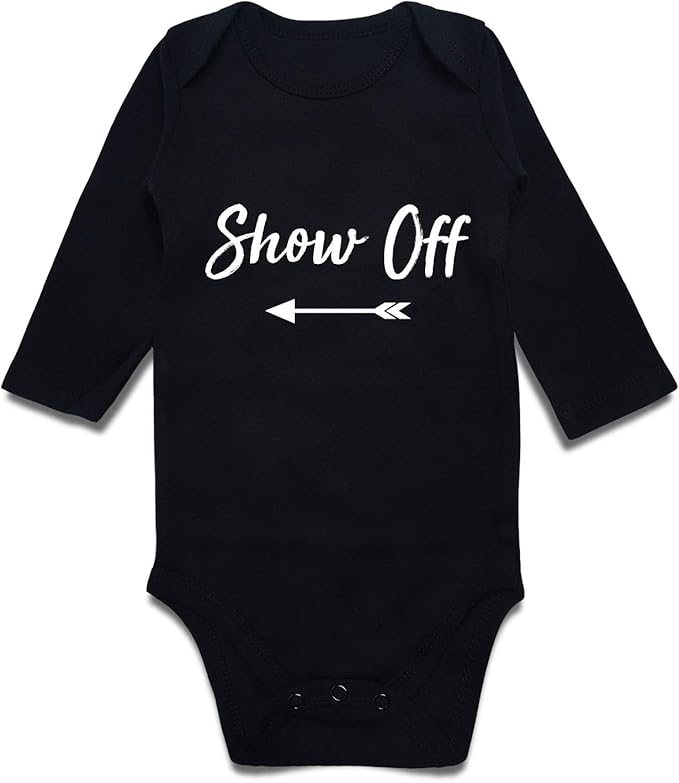 DEFAHN Funny Twins Baby Bodysuits Boys Girls Rompers 2 Pack Twin Matching Clothes Outfits for Newborn Infant