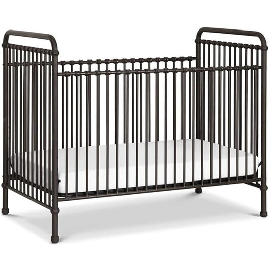 Namesake Abigail 3-in-1 Convertible Metal Crib in Vintage Iron, Greenguard Gold Certified