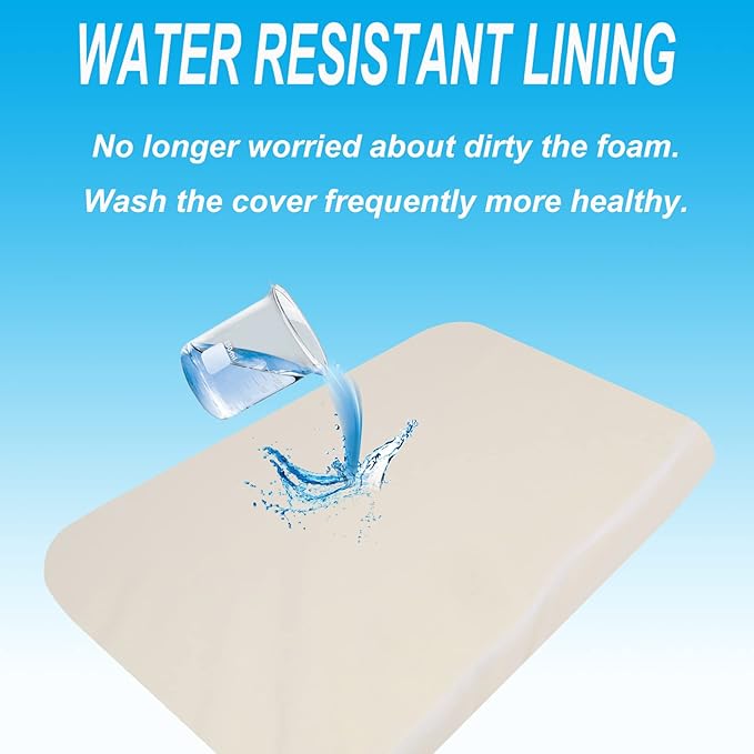 Mecc ecoh Baby Bassinet Mattress, 100% Breathable Cover, Water-Resistant Lining Rectangle 35x20x2 Fit for Dream On Me Skylar/AirClub/ANGELBLISS/Bold/Ezebaby/HARPPA/Larex/Li'l Pengyu/Make