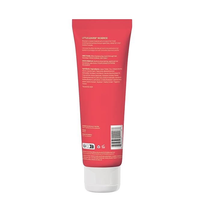 ATTITUDE Natural Conditioner for Kids, Hypoallergenic, Vegan, Plant- and Mineral-Based, Vegan and Cruelty-free, Mango, 8 Fl Oz (11118)