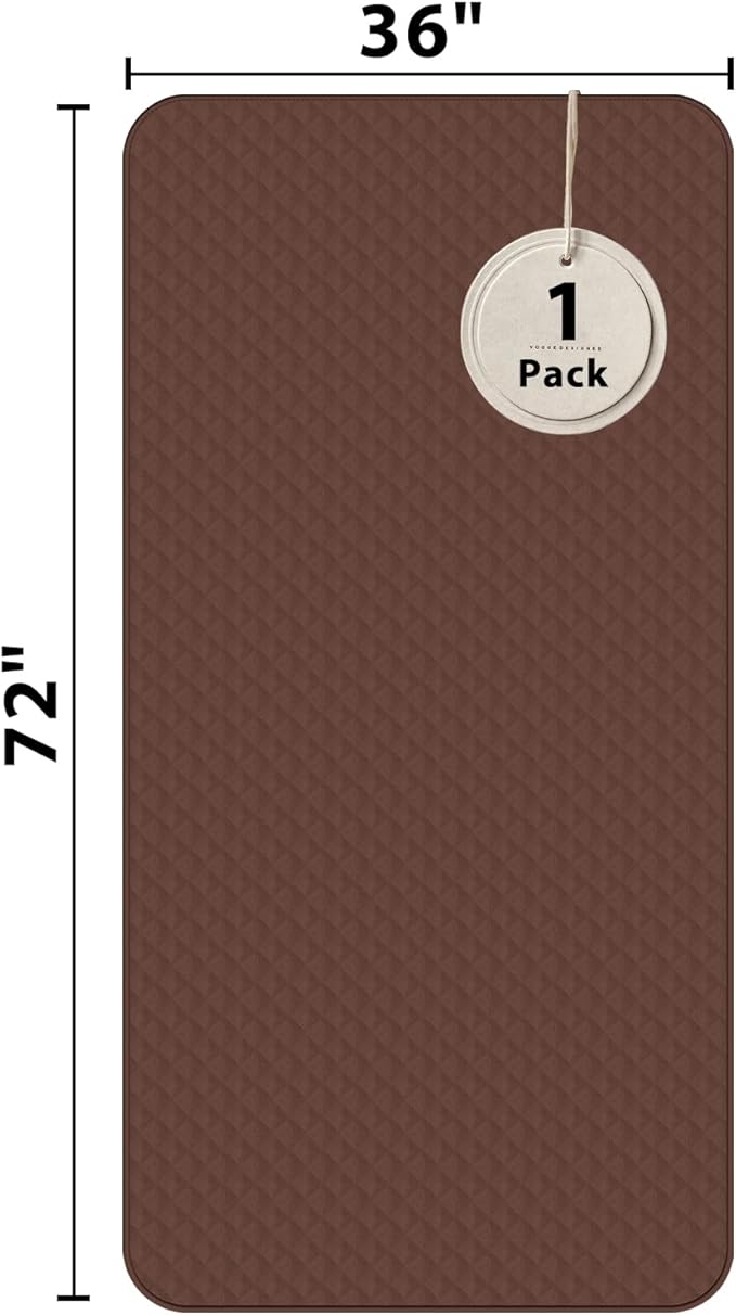 Hide Stains Bed Pads Washable Waterproof 36x72 Inch (1 Pack), Washable Bed Pads for Incontinence, Bed Wetting, Underpads, and Pet Protection, Brown – Ideal for Elderly, Adults, Kids and Pets