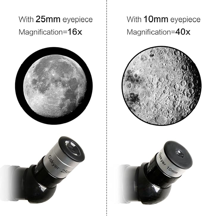 Gskyer Telescope, 70mm Aperture 400mm AZ Mount Astronomical Refracting Telescope for Kids Beginners - Travel Telescope with Carry Bag, Phone Adapter and Wireless Remote.