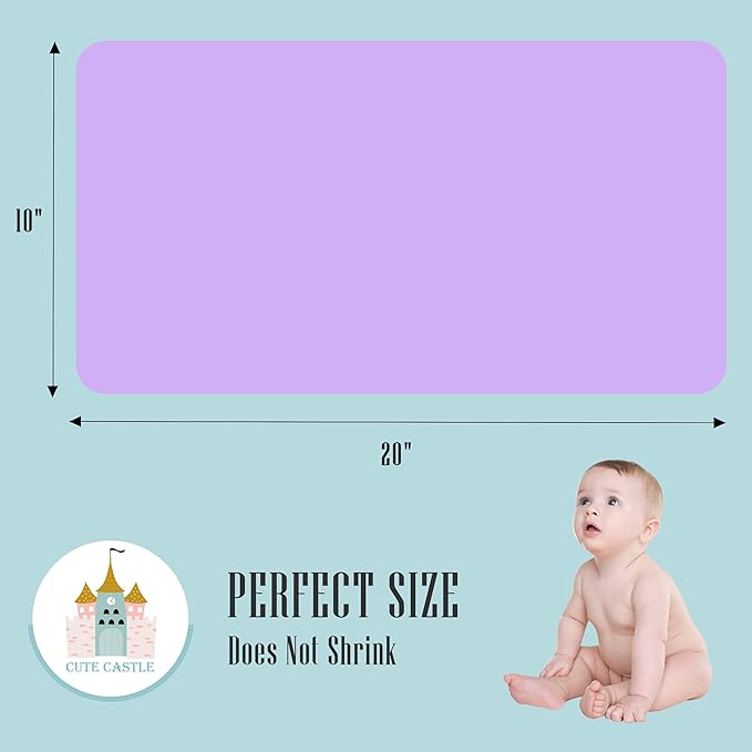 24 Pack Muslin Burp Cloths for Baby - Ultra-Soft 100% Cotton Baby Washcloths - Large 20'' by 10'' Super Absorbent Milk Spit Up Rags - Burpy Cloths for Unisex, Boy, Girl - Purple