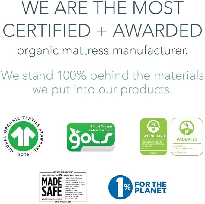 Naturepedic Organic Baby Crib Mattress - Lightweight 2-Stage Infant & Toddler Bed - Waterproof, Non-Toxic, Standard Size 52" x 28"