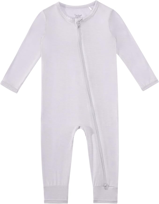 Baby Boys Girls Romper-Viscose Made from Bamboo, Long Sleeve Jumpsuits Soft Footless Rompers, Unisex