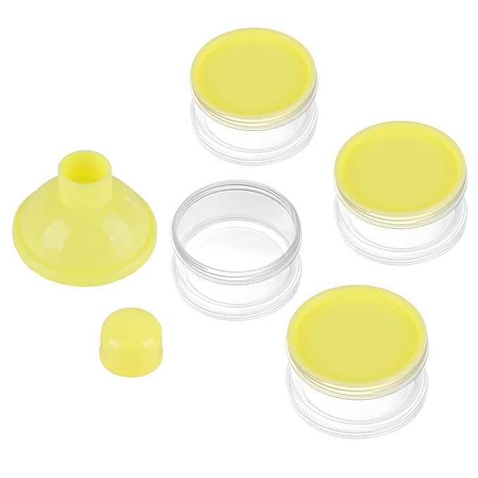 Accmor Formula Dispenser On The Go, 4 Compartments Stackable Formula Container for Travel, Baby Milk Powder Kids Snack Container, BPA Free 