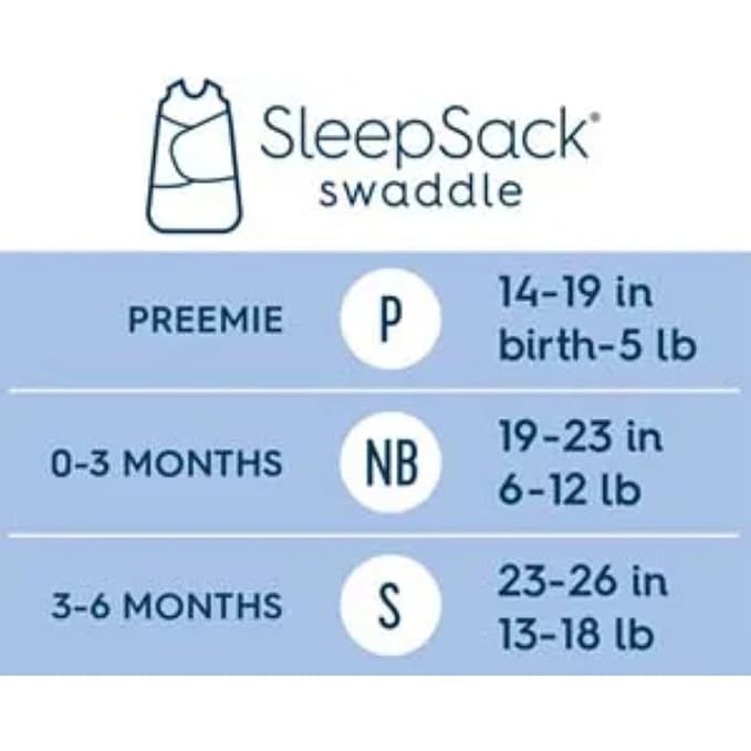 HALO 100% Cotton Sleepsack Swaddle, 3-Way Adjustable Wearable Blanket, TOG 1.5, Blue Safari, Newborn, 0-3 Months