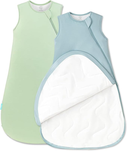 Quilted Supersoft Sleep Sack, 2.5 TOG Premium Bamboo Viscose Warm Baby Sleeping Bag, Thick Babies Wearable Blanket