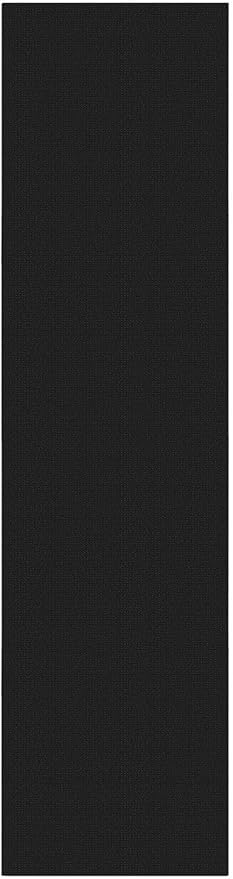 KOZYFLY Long Runners for Hallways 2x12 ft Washable Kitchen Runner Non Slip Rubber Backed Hallway Rugs Cotton Entryway Runner Rug Floor Carpet for Indoor Hall, Backdoor, Kitchen, Black/Dark Grey