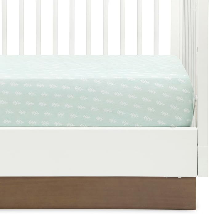Delta Children Fitted Crib Sheets for Girls and Boys - 100% Organic Cotton Crib Sheet for Standard Crib and Toddler Mattresses - 28x52 Inch - GOTS Certified (Pack of 3), Neutral Boho