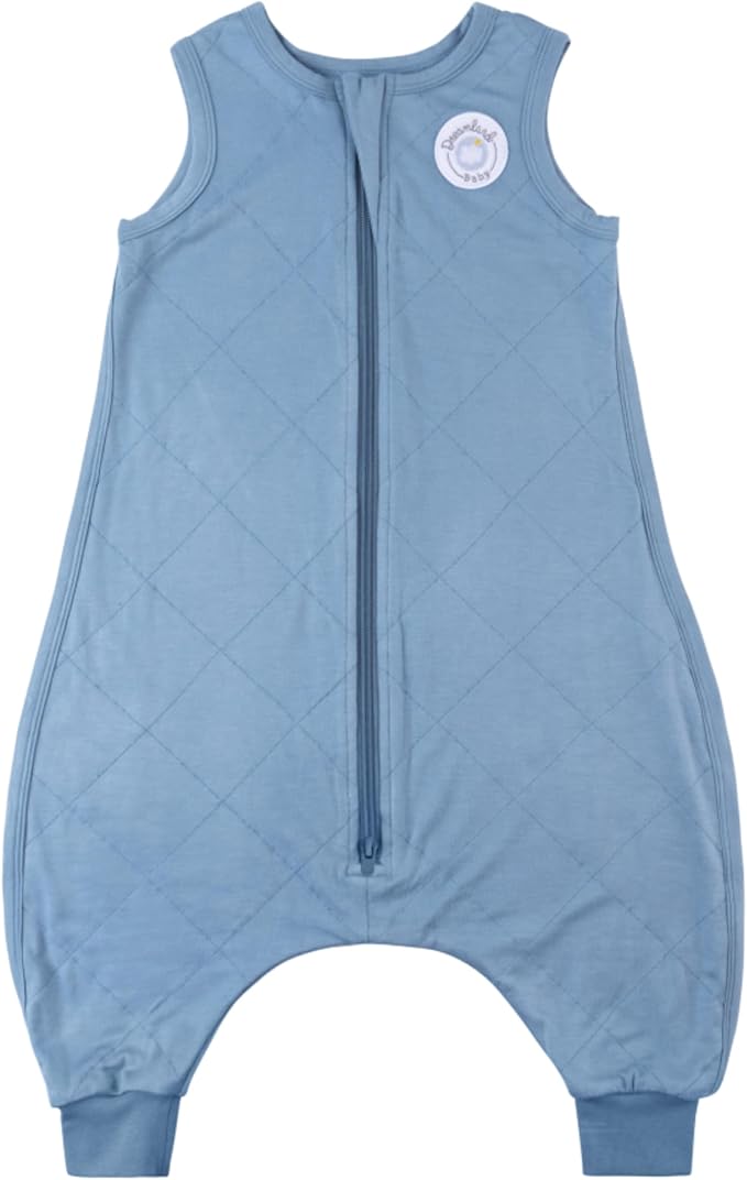 Dreamland Baby Toddler Sleep Sack with Feet, 1.0 TOG – Ultra Soft Viscose Wearable Blanket. Machine Washable, 2-Way Zipper.