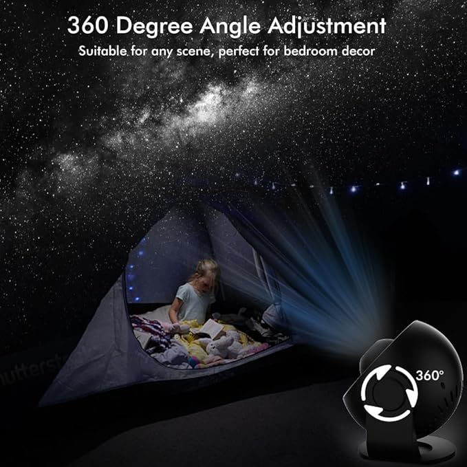 Galaxy Projector for Bedroom,HD Image Star Projector Galaxy Light,13 Film Discs Planetarium Projector with Adjustable Knob, 360° Rotating and Timer for Kids, Ceiling, Gifts, Room Decoration