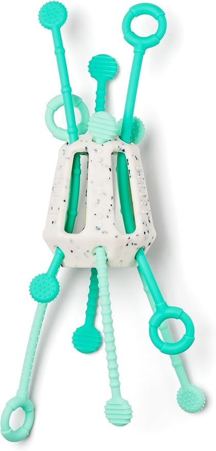 Mobi Zippee Activity Toy - Sensory Activities for Toddlers and Kids, BPA-Free and Food Grade Silicone, Montessori Learning Games for Ages +1 (Mintee)