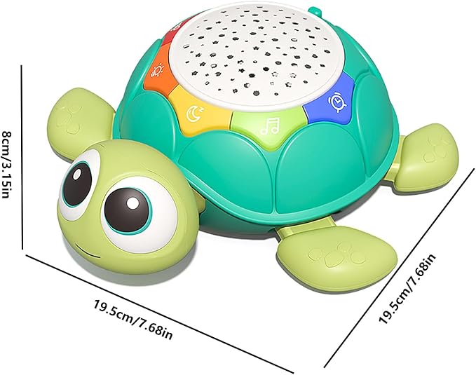Baby Sleeping toys 6-12 Months, Musical Turtle Crawling Baby Toys, Toys with Light & Sound, Projection toys, Infant Toys 0-3 3-6 6-18 Months Newborn Toys Birthday Toys for 1 2 Year Old Boy Girl