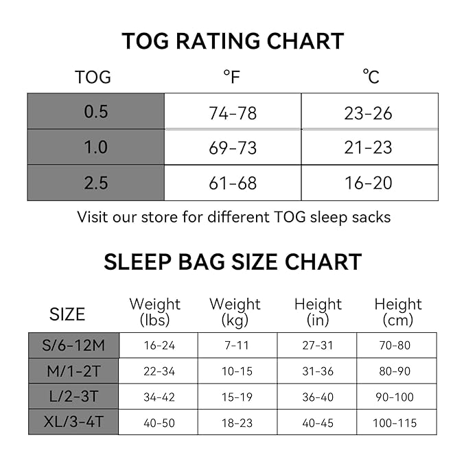 BubblePanda Rayon Made From Bamboo Toddler Sleep Sack with Feet 12-24 Months 2.5 Tog Winter Ultra Soft Warm Baby Sleep Bag Walker 1t-2t Quilted Thick Wearable Blanket with Legs 2-Way Zipper