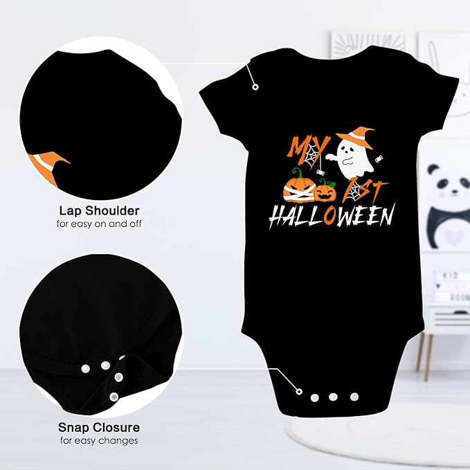 Funnycokid Baby Boys Girls Bodysuit Funny Newborn Romper Short Sleeve Infant Neutral Outfits Jumpsuit 0-12 Months
