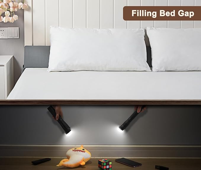 Vekkia King Pillow Wedge for Headboard Gap,Bed Gap Filler/Mattress Wedge Crack Filler,Close 0-3.5" Gap, Between Headboard and Mattress,Gray