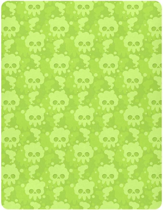 Smoke Skull Crib Sheets for Neutral Bassinet Play Sheets,Sheets Toddler Bed Sheets for Baby Boys Girs 39 * 27 * 5in
