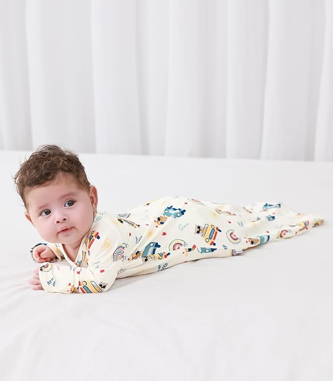 Baby Nightgowns Sleeper Gown Newborn Long Sleeve Pajama Gowns Unisex Viscose from Bamboo Infant Sleepwear