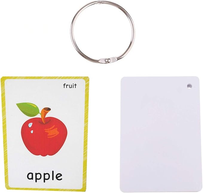 Set of Fruits Flash Cards for Toddlers(21 pc) | Kids Learning Flashcard & Montessori Pocket Cards Toys | Perfect for Pre-K Decor Background Wall Stickers, Teacher/Autism Therapists Tools
