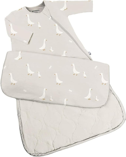 GUNAMUNA Unisex Long-Sleeve Sleep Sack, Wearable Sleep Bag for Babies and Toddlers, Soft Rayon, 1.0 TOG, 3 to 36 Months