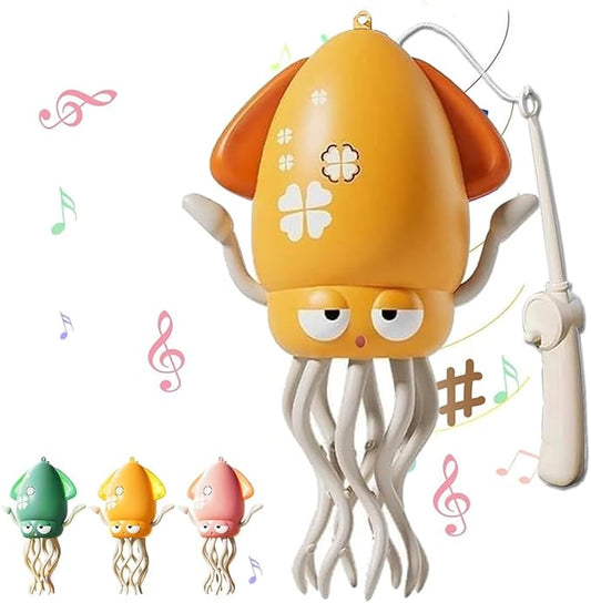 Magic Dancing Octopus Toy - Smart Obstacle-Dodging Robot with LED Light Show & Music, USB Rechargeable Tummy Time Squid Toy for Babies | Electric Crawling Octopus | Interactive Gift for Kids 3+