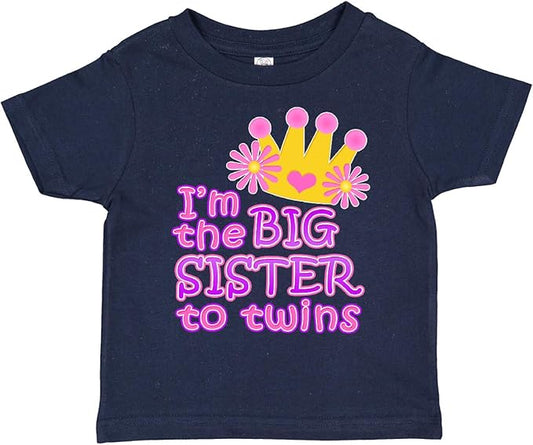 inktastic I'm The Big Sister to Twins. Toddler T-Shirt