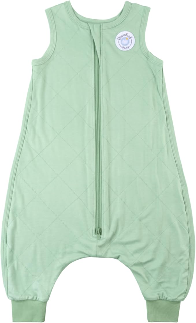 Dreamland Baby Toddler Sleep Sack with Feet, 1.0 TOG – Ultra Soft Viscose Wearable Blanket. Machine Washable, 2-Way Zipper.