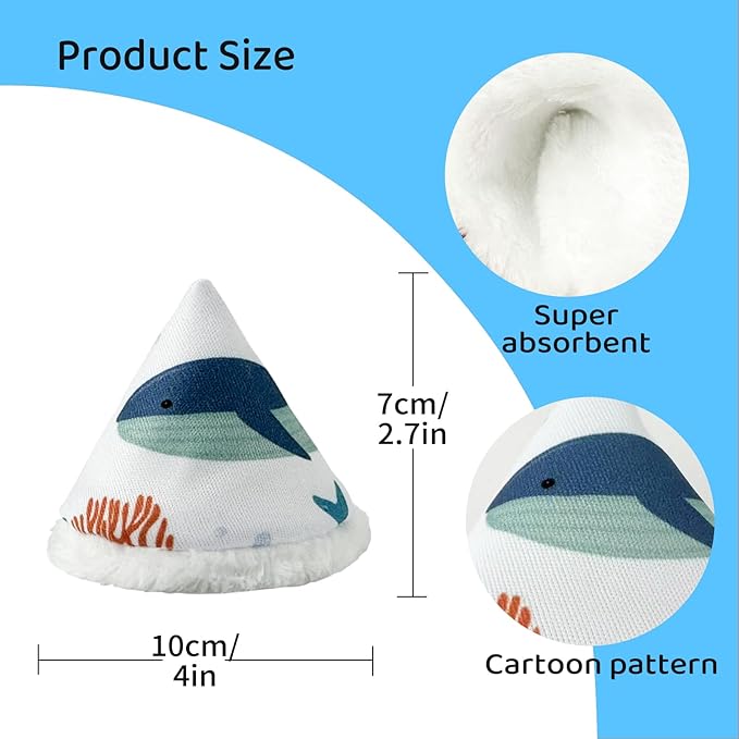 Coral Velvet Pee Covers Baby Boy New Technology Fabric Reusable Pee Cap Diaper Changing Accessory for Boys 10 Packs