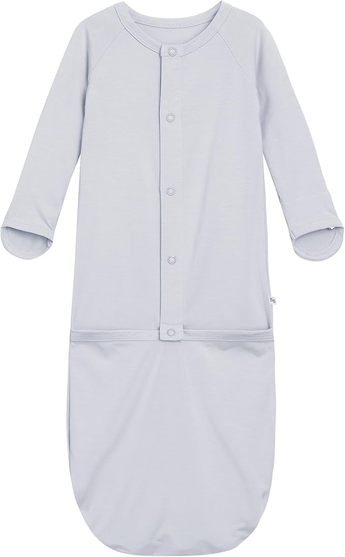 Baby Nightgowns Sleeper Gown Newborn Long Sleeve Pajama Gowns Unisex Viscose from Bamboo Infant Sleepwear