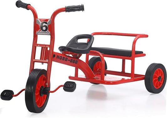 Kids Tricycle for Riders Ages 3-5 Preschool Playground Kids Tricycles, Daycare Toddler Tandem Trike,Children Tandem Bike, Outdoor Playground Equipment Trike