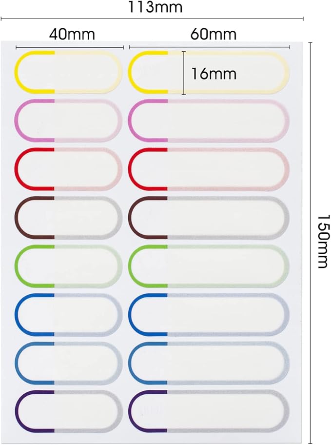 Name Labels for Kids Stuff Daycare, Waterproof Daycare Labels for Baby Bottles, 64 PCS Water Bottle Label, Name Tags Stickers for School Supplies, Self-Laminating, Dishwasher Safe