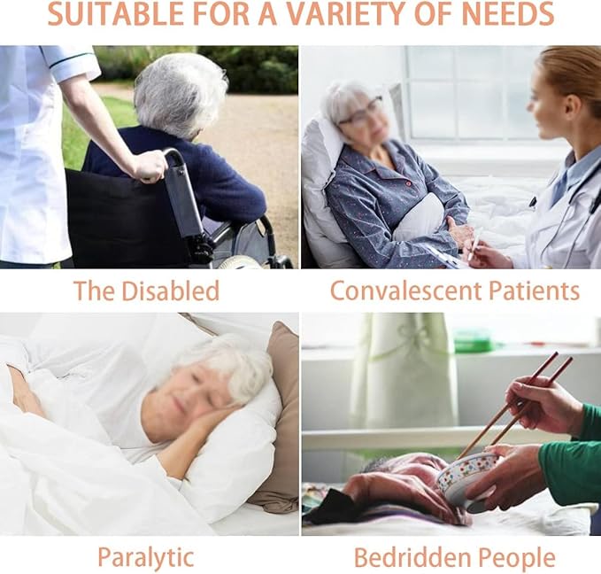 2 Pack Bed Pads for Incontinence Washable Positioning Bed Pad with 8 Handles Washable Reusable Incontinence Mattress Protector Waterproof Bed Pads Incontinence Uderpads for Bedridden Elderly 52” x 36”